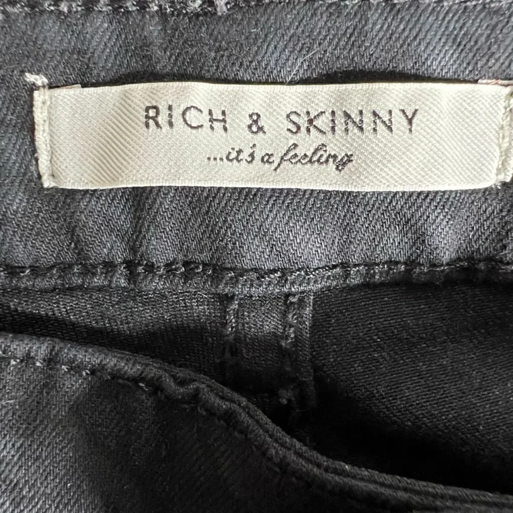 Rich & Skinny Houndstooth Skinny Jean Size 26 EUC